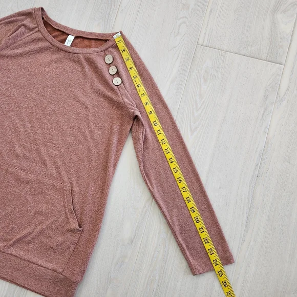 Women's Brown Tunic Fall top - Picture 6 of 7